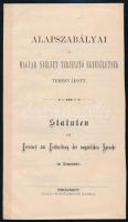 1884 Bp., A Magyar Nyelvet Terjesztő Egyesület alapszabályai, 17p