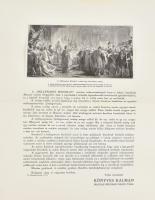 1909 Bp., A Magyar Műkiadó Részvénytársaság tájékoztatója a Millenáris Hódolat című mű sokszorosítot...