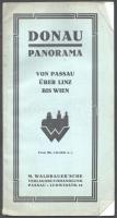 cca 1910 Donau Panorama von Passau über Linz bis Wien, 16p + reklámok