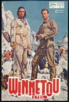 cca 1965 Winnetou 3. rész, képes film ismertető füzet (Film Neuer Kurier, Nr. 4.). Kiadói papírkötésben, német nyelven.