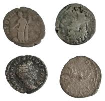 Római Birodalom ~II-III. század 4db-os Denarius Ag érme tétel, benne Antoninus Pius, Marcus Aurelius...