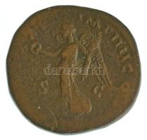 Római Birodalom / Róma / Marcus Aurelius 166-167. Sestertius bronz (24,14g) T:VF,F Roman Empire / Ro...