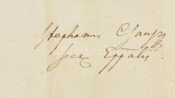 nagy-daróczi Kovách Flórián szatmári püspök autográf aláírással ellátott hivatalos fejléces irata pa...