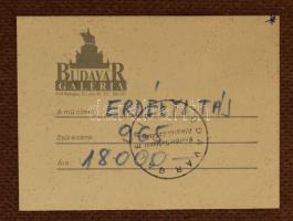 Wesely jelzéssel: Őszi táj. Olaj, farost, jelzett, dekoratív fa keretben 60x80 cm