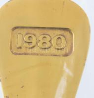 1980 Ezüst(Ag) Georg Jensen dán díszvilla, jelzett, h: 14,6 cm, nettó: 41, g Aranyozott, hibátlan