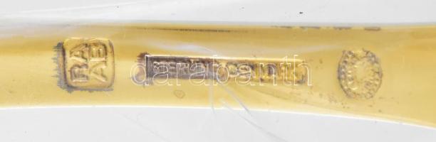 1980 Ezüst(Ag) Georg Jensen dán díszvilla, jelzett, h: 14,6 cm, nettó: 41, g Aranyozott, hibátlan