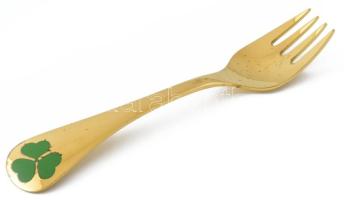 1979 Ezüst(Ag) Georg Jensen dán díszvilla, jelzett, h: 14,6 cm, nettó: 41, g Aranyozott, hibátlan