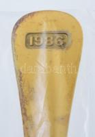 1986 Ezüst(Ag) Georg Jensen dán kis díszvilla, jelzett, h: 13,5 cm, nettó: 25, g Aranyozott, hibátla...