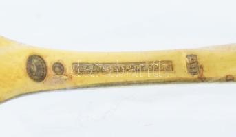 1986 Ezüst(Ag) Georg Jensen dán kis díszvilla, jelzett, h: 13,5 cm, nettó: 25, g Aranyozott, hibátla...