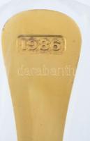 1982 Ezüst(Ag) Georg Jensen dán dísz kés, jelzett, h: 17 cm, nettó: 53, g Aranyozott, kopott