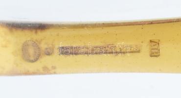 1982 Ezüst(Ag) Georg Jensen dán dísz kés, jelzett, h: 17 cm, nettó: 53, g Aranyozott, kopott