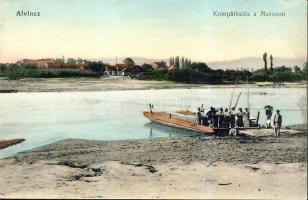 Alvinc harbour with ferry