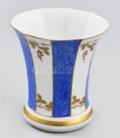 Kézzel festett porcelán váza. Jelzett, kis kopással m: 12 cm