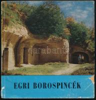 Bakó Ferenc: Egri borospincék. Eger, 1998, Heves Megyei Tanács Idegenforgalmi Hivatala. Fekete-fehér és színes képekkel gazdagon illusztrált. Kiadói papírkötés, kopott borítóval, a gerincen és a borítón kis sérüléssel.