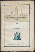 Maróczy, Géza: Internationales Meisterturnier Győr. Győr, 1924, Selbstverlag des Győrer Schachklubs, (Győr, Johann Tóth-ny.), 2 (fekete-fehér képtáblák) t.+122+1 p. Német nyelven. Játszmák leírásaival. Kiadói papírkötés, foltos borítóval, foltos táblákkal, javított gerinccel, Maróczy melléklet nélkül. Felvágatlan lapokkal! Ritka!