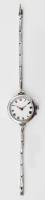 Ezüst (Ag) karóra, kézi felhúzós, számlapon repedés. Nem működik d: 24 mm, br 22 g