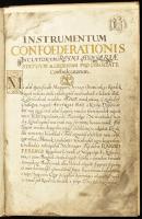 II. Rákóczi Ferenc vezérlőfejedelem és a szövetkezett rendek 1705. szeptember 20-ikán a szécsényi gy...