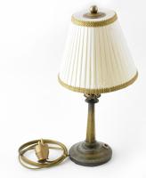 Antik bronz lámpa, búrával, új vezetékezéssel 42 cm