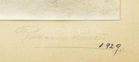 1929 A III. kerületi, óbudai egyházközség tagjai nagy méretű fotó 43x36 cm