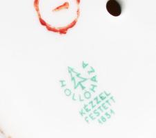 Hollóházi madárpár, kézzel festett, jelzett, hibátlan m:19cm