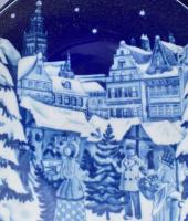 14 db Bavaria karácsonyi kiadású limitált porcelán tányér mind különféle évből cca 1980-1995 d: 22 c...