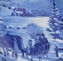 14 db Bavaria karácsonyi kiadású limitált porcelán tányér mind különféle évből cca 1980-1995 d: 22 c...