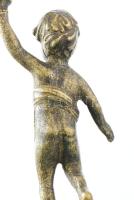 2 db gyertyát tartó puttó bronz gyertyatartó pár 24 cm