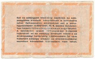 1946. 100.000.000AP T:VG kis szakadások, tű ly.
Adamo P55