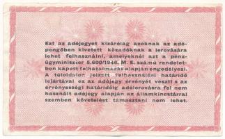 1946. 1.000.000AP sorszám nélkül, nem vízjeles papíron T:F