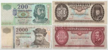 9db-os, nagyrészt forint bankjegy tétel, közte 1944. 10P "A Vöröshadsereg Parancsnoksága" ...