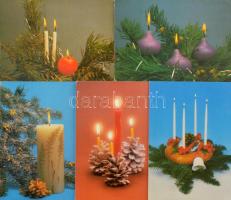 Kb. 183 db MODERN karácsonyi üdvözlő képeslap / Cca. 183 modern Christmas greeting postcards