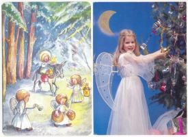 41 db MODERN karácsonyi üdvözlő képeslap / 41 modern Christmas greeting postcards