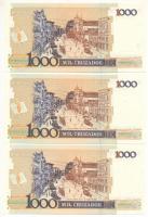 Brazília DN (1989) 1000C "1 Cruzado Novo" felülbélyegzéssel (3x) sorszámkövetők "B 11...