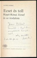 Laczkó András: Ecset és toll-Rippl-Rónai József és az irodalom. A szerző, Laczkó András, (1943-) író...