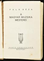 Falk Géza: A magyar muzsika mesterei. A szerző, Falk Géza (1899-1945) által Lányi Viktor (1889-1962)...