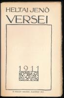 Heltai Jenő versei. Bp., 1911, Nyugat 123+5 p. Első kiadás. A borító Falus Elek munkája. Kiadói, ill...