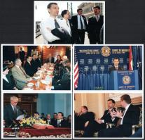 cca 1990-es évek, Orbán Viktor különféle eseményeken, 9 db vintage riportfotó, jelzés nélkül, 15x10 ...