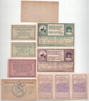 Ausztria 1920. 8db-os vegyes osztrák szükségpénz tétel T:UNC-XF hajtatlanok, folt, az egyiken több k...