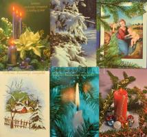 Kb. 200 db MODERN karácsonyi üdvözlő képeslap / Cca. 200 modern Christmas greeting postcards