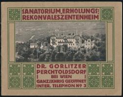 cca 1910 Perchtoldsdorf bei Wien Sanatorium, Erholungs, Rekonvaleszentenheim szanatórium képes ismertető 24p.