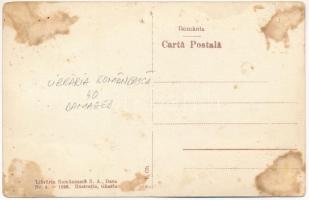 Déva, Str. Regina Maria cu teatrul, Libraria Romaneasca / Mária királyné utca, színház, várrom, üzle...