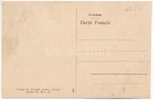 Feketehalom, Zeiden, Codlea; Restaurant la parcul print Carol Eden-Restaurant / étterem, belső. H. C...