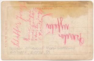 Petrozsény, Petrosani; Gambrinus vendéglő, étterem, férfiak kerékpárral. W.L. Bp. 5400. 1911-13. / r...