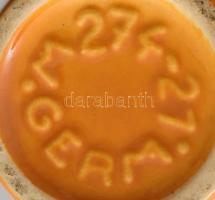 Német kerámia váza mázas kerámia Jelzett hibátlan 22 cm