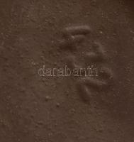 Kard mintás német kerámia váza mázas kerámia Jelzett hibátlan 20 cm