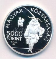 2011. 5000Ft Ag "A mohácsi busójárás" kapszulában, tanúsítvánnyal és prospektussal T:PP
A...