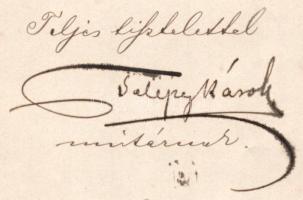 1905 Telepy Károly (1828-1906) tájképfestő, az Országos Magyar Képzőművészeti Társulat műtárnokának ...