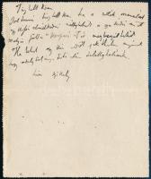 1907 Székely Bertalan (1835-1910) festőművész saját-kézzel írt levele Veress Zoltán (1868-1935) kolo...