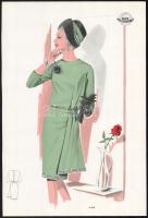 cca 1950 3 db Wemo Modes Internationales vintage divatkép, ofszet nyomat, papír, 32x21,5 cm