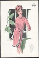 cca 1950 3 db Wemo Modes Internationales vintage divatkép, ofszet nyomat, papír, 32x21,5 cm